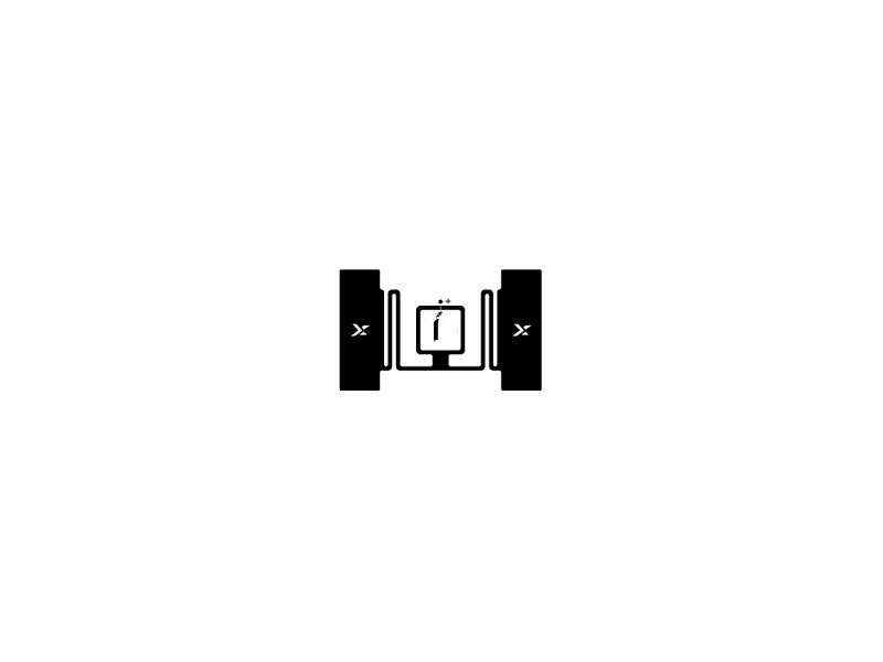 Transparent UHF RFID etikett  52 x 33 mm - LXN C50