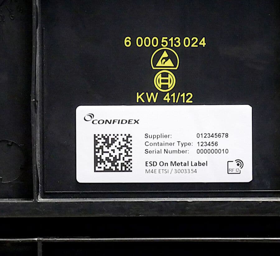 UHF RFID etikett för ESD-material och metall