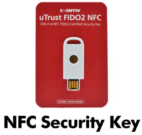 IDENTIV uTrust FIDO2 NFC Security Key (USB-A)