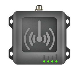 UHF RFID-läsare m inbyggd antenn, industriell kapsling
