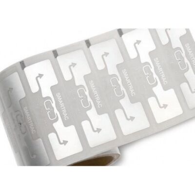 UHF RFID-etikett DogBone papper vit 27x97mm