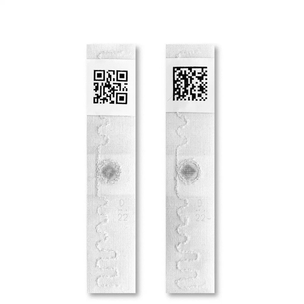 FT-401 textil UHF tagg med QR-kod för tvätt av arbetskläder