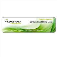 Confidex Windshield Label